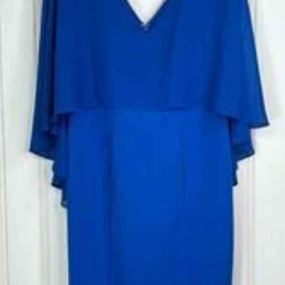 Roz & Ali Blue Sheath Dress